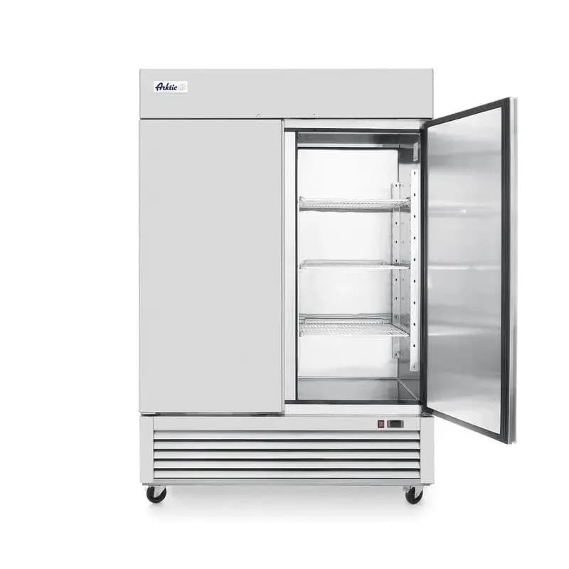 Frigider profesional ARKTIC by Hendi Kitchen Line cu 2 usi 1300 L 1382x800x(H)2100 mm otel inoxidabil -5/+5°C 6 rafturi potrivite pentru GN 2/1