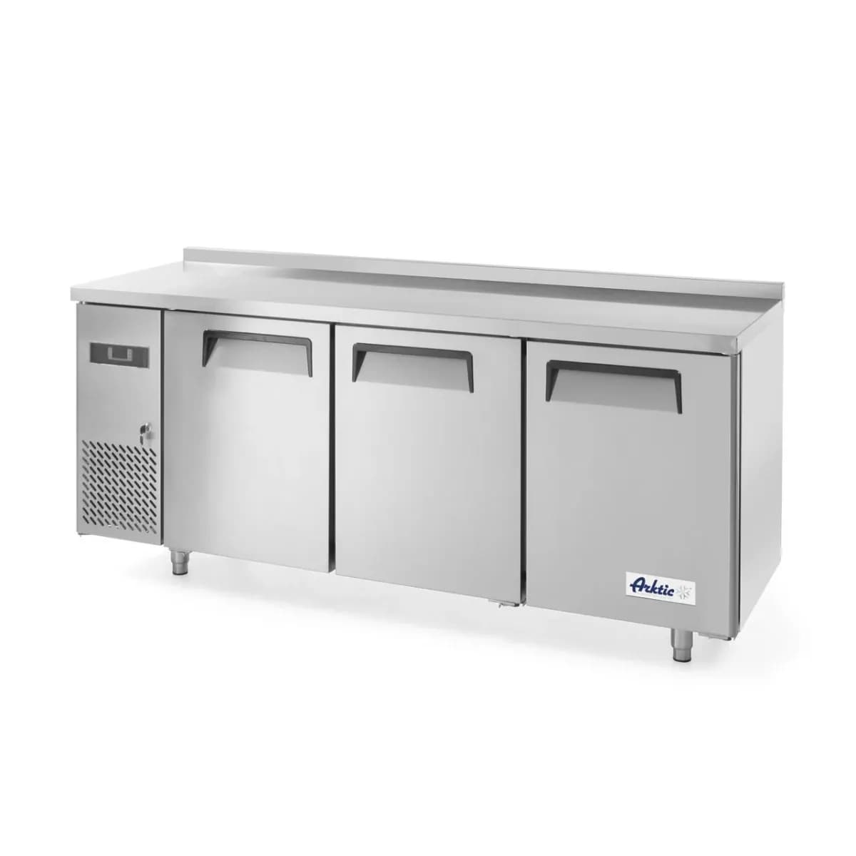Frigider profesional ARKTIC by Hendi Kitchen Line cu 3 usi, 291 l, 1800x600x(H)800 mm otel inoxidabil 0/8°C ,270 W/230V, 3 rafturi, 2x 430x428 mm, 1x 490x428 mm incluse