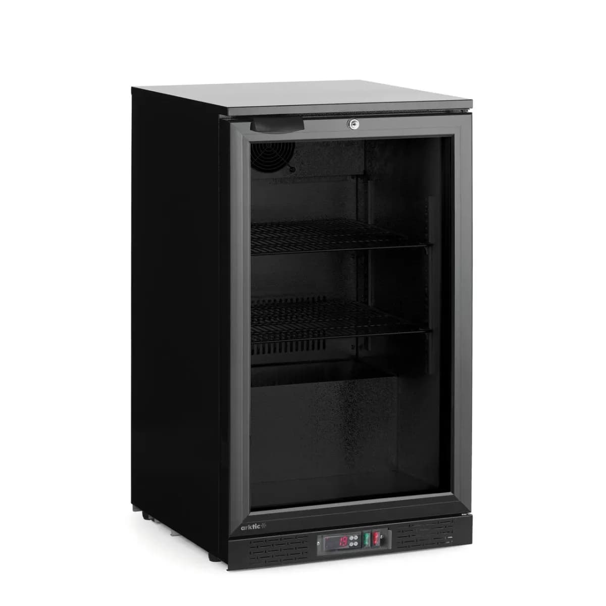 Frigider cu usa simpla pentru bar, Arktic, 103L, Negru, 220-240V/120W, 500x530x(H)865mm