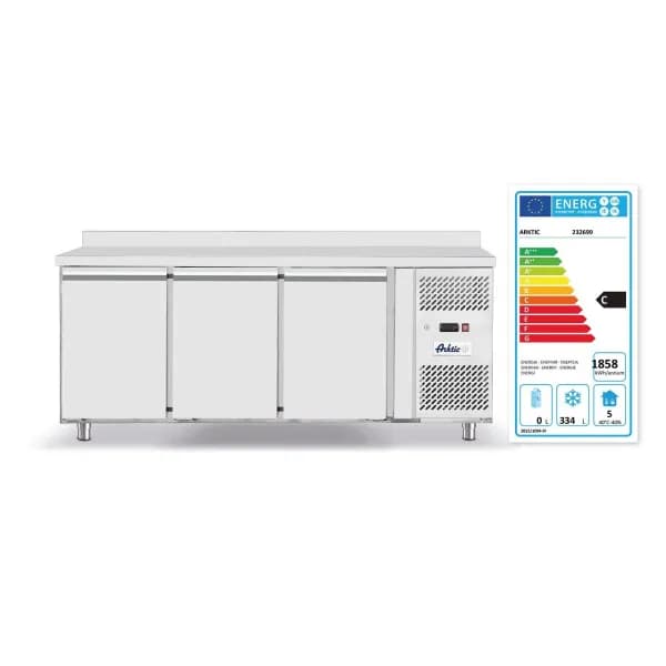 Congelator cu 3 usi profesional, inox, ARKTIC by Hendi Profi Line, 420 L interval temperatura -18?/-22?C , 600 W, 1795x700x(H)850 mm