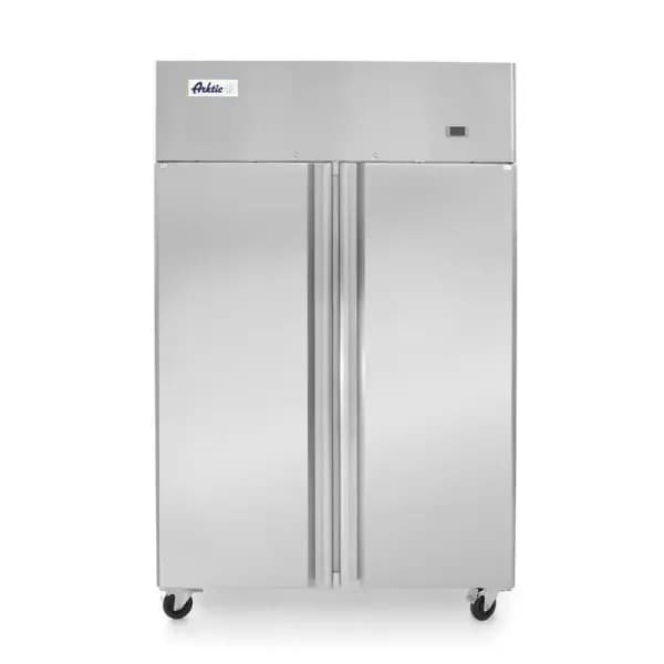 Congelator profesional Hendi Profi Line cu 2 usi 900 L 1200x740x(H)1950 mm otel inoxidabil --17˚/-22˚C 750 W 6 rafturi 525x530mm incluse