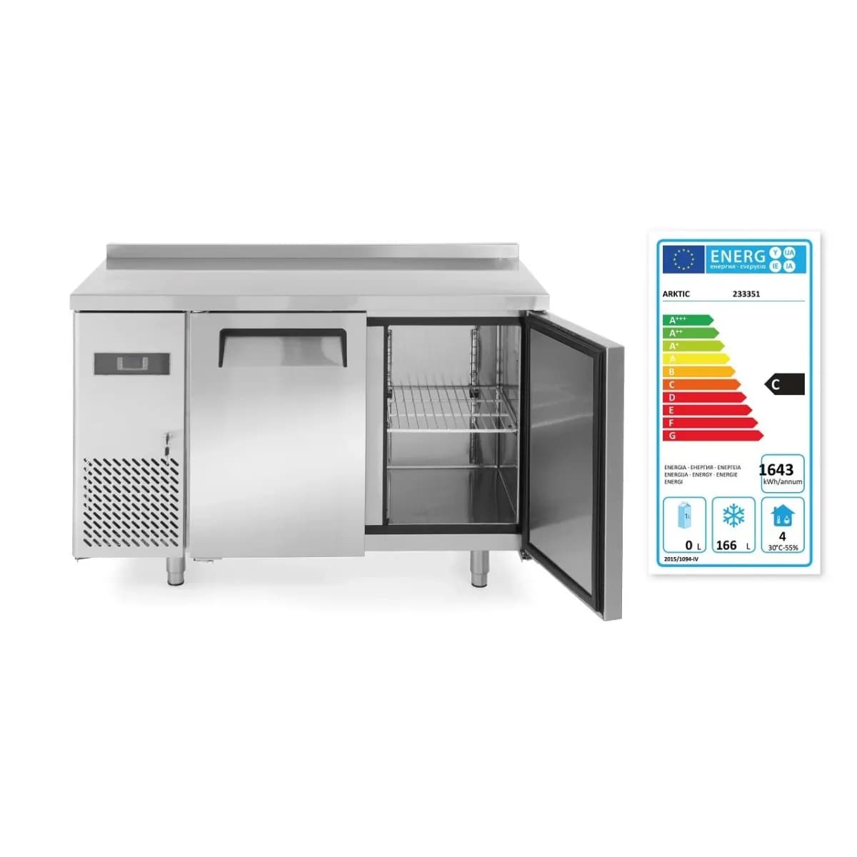 Congelator profesional ARKTIC by Hendi Kitchen Line cu 2 usi 220 L