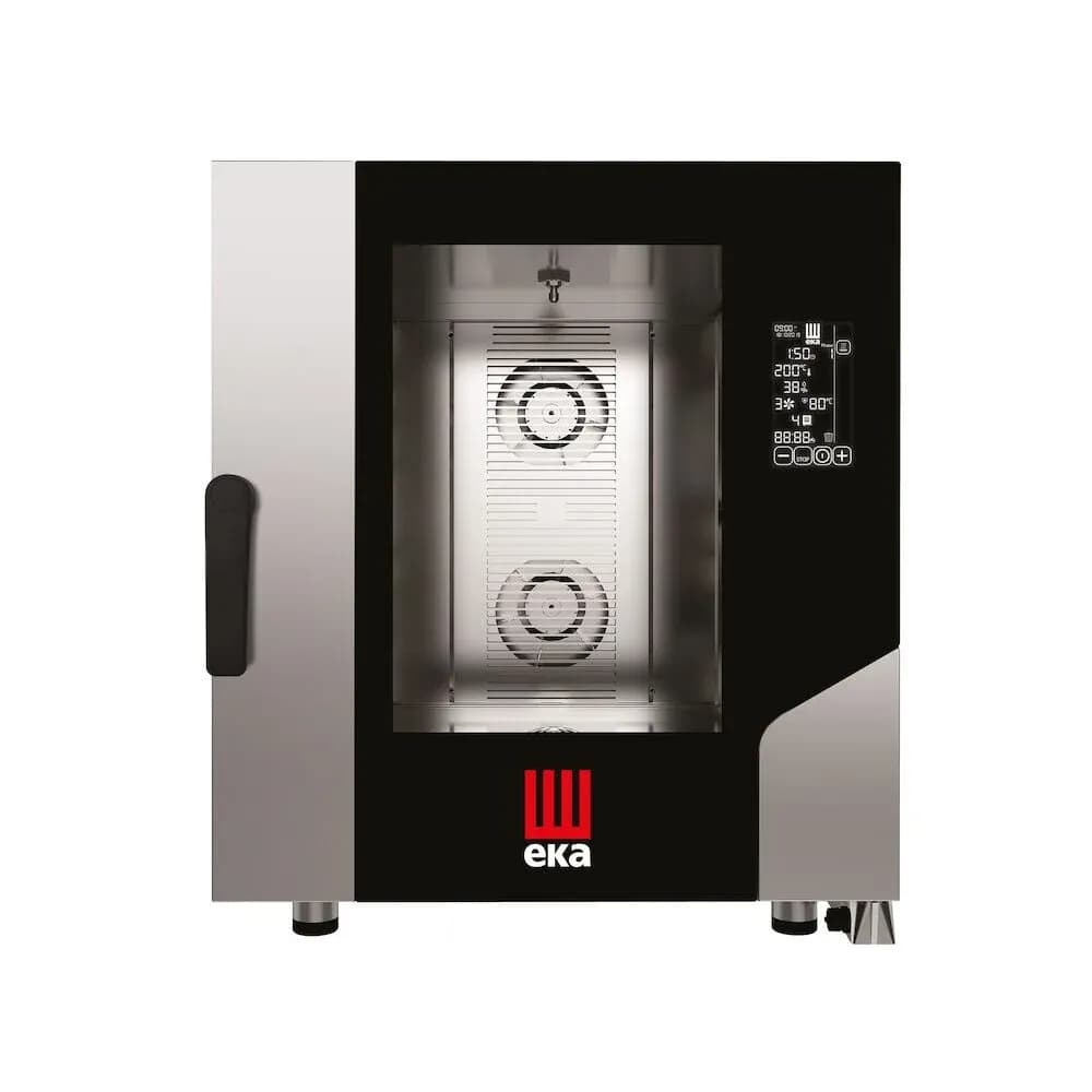 Cuptor electric cu convectie pentru gastronomie, Millennial Black Mask Gastro, 7 tavi x GN 1/1, 730×784×(H)850 mm, Hendi