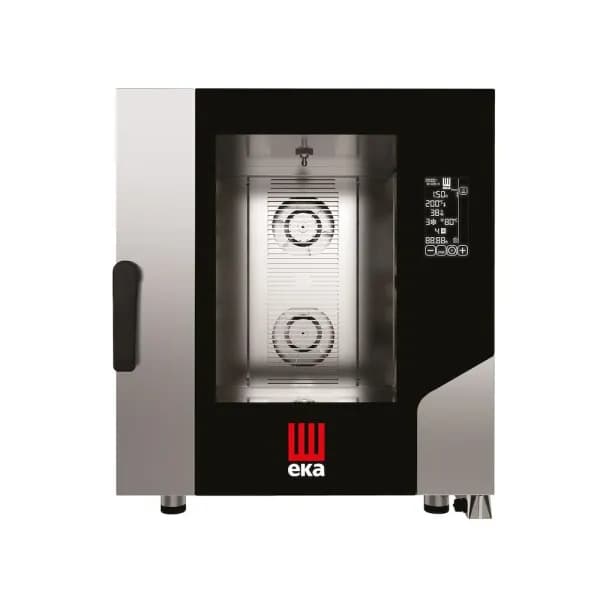 Cuptor electric cu convectie pentru gastronomie, Millennial Black Mask Gastro, 7 tavi x GN 1/1, 730×784×(H)850 mm, Hendi