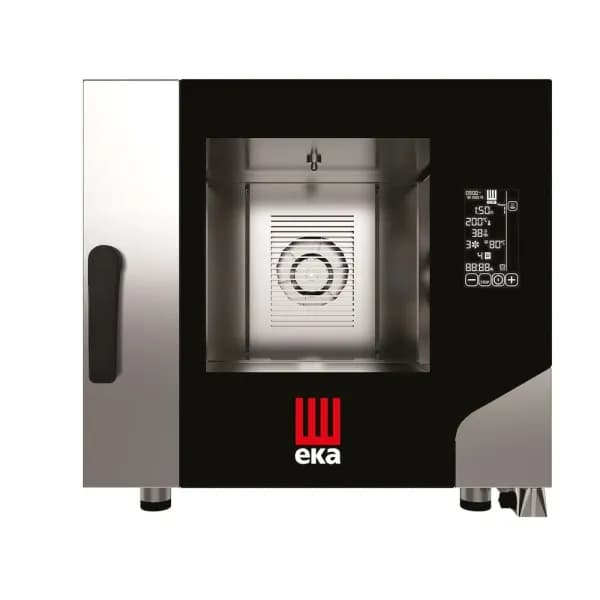 Cuptor electric cu convectie pentru gastronomie, Millennial Black Mask Gastro, 5 tavi x GN 1/1, 730×849×(H)700 mm, Hendi