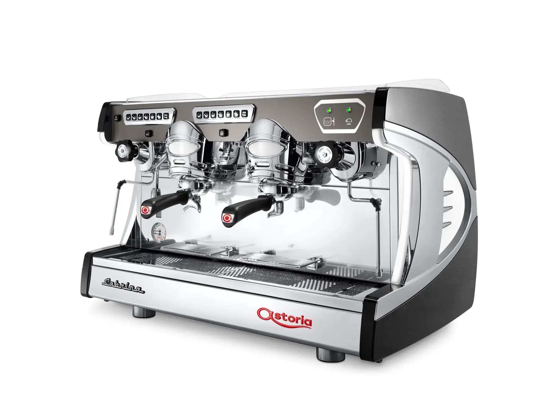 Espressor Profesional Electronic Astoria Sabrina SAE 2 Grupuri Brown/Chrome + Filtru apa GRATUIT