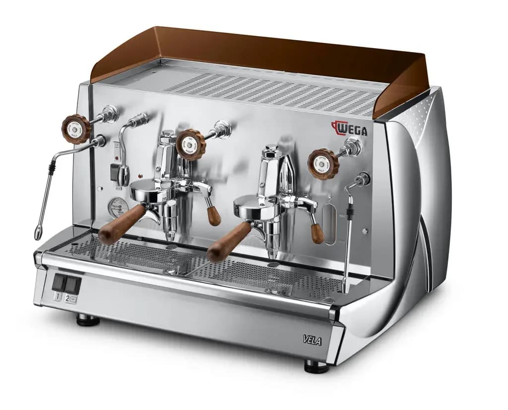 Espressor Profesional Semi-Automat Wega Ema Vela Vintage Chrome 2 Grupuri
