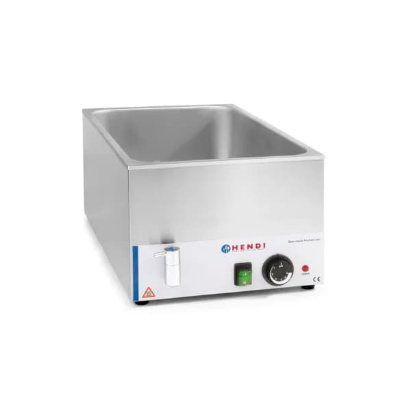 Vas Bain-marie Hendi Kitchen Line cu robinet de scurgere GN 1/1 150 mm, 1200 W