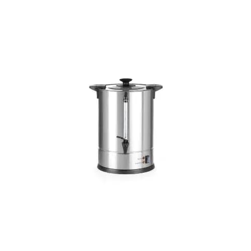 Percolator / cafetiera profesionala, 5 l, inox, Revolution, 30x30x(H)38.8, 950 W, termostat, filtru intern pentru cafea macinata, sistem de blocare securizat Twist-Lock, termostat, temperatura ajustabila