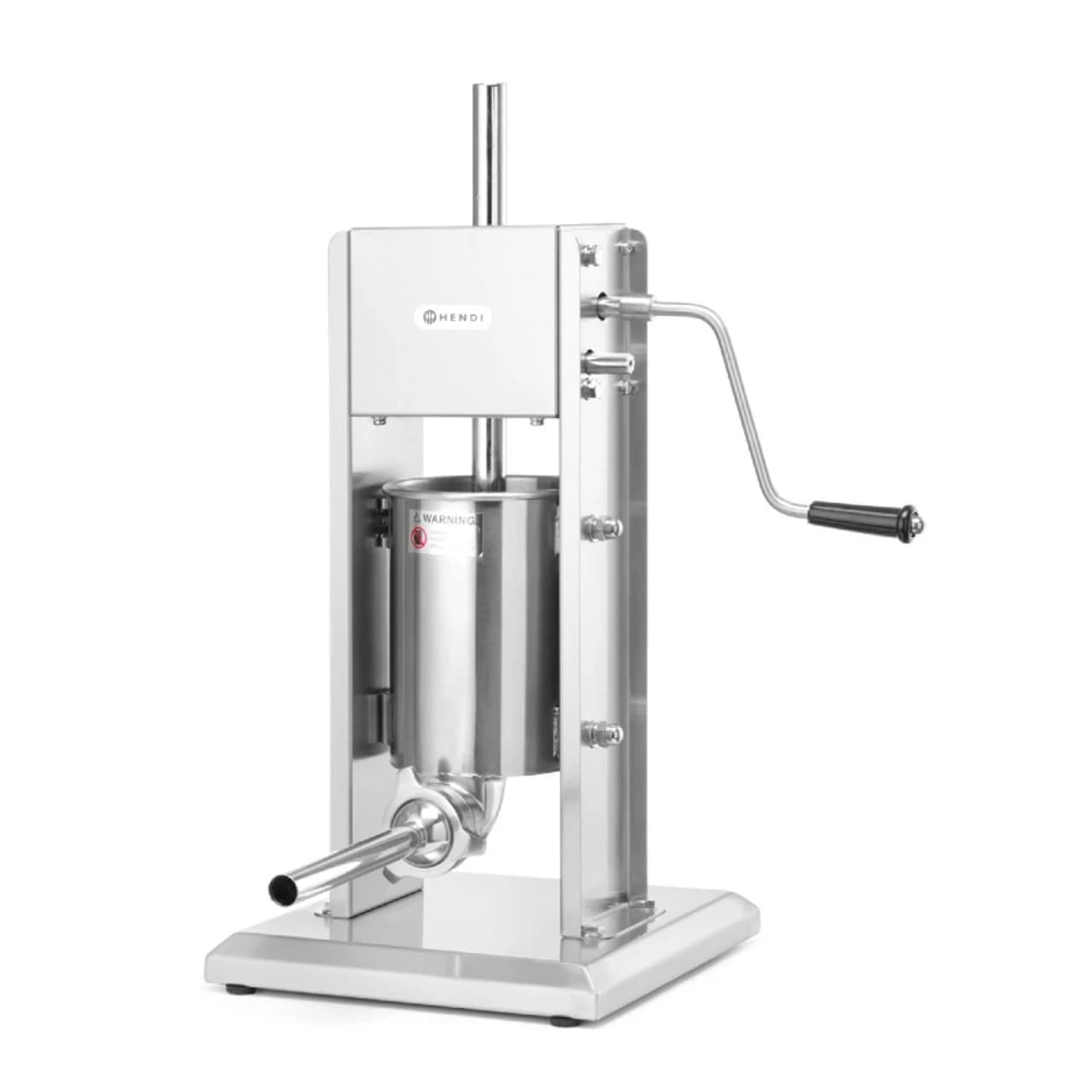 Aparat umplut carnati profesional, capacitate 5 kg, Hendi Profi Line, inox, 4 palnii incluse