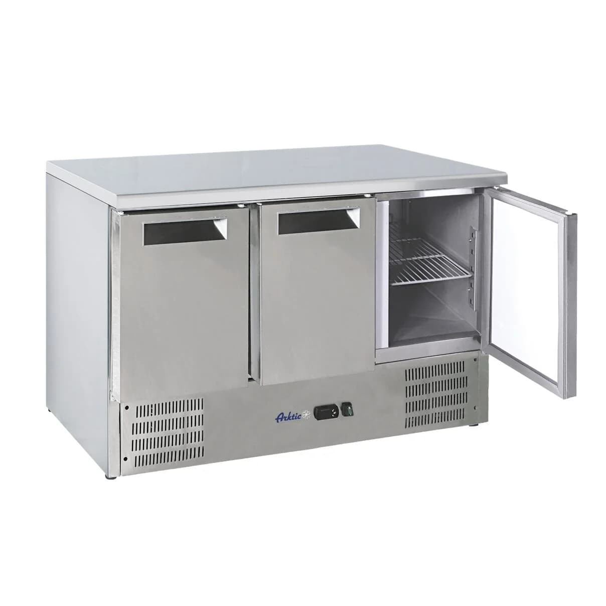 Masa rece refrigerare 368L,Hendi inox, 3 usi,4kw, 2/8°C, 1365x700x(H)850mm