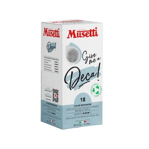 Cafea Musetti Decaffeinato 18 monodoze