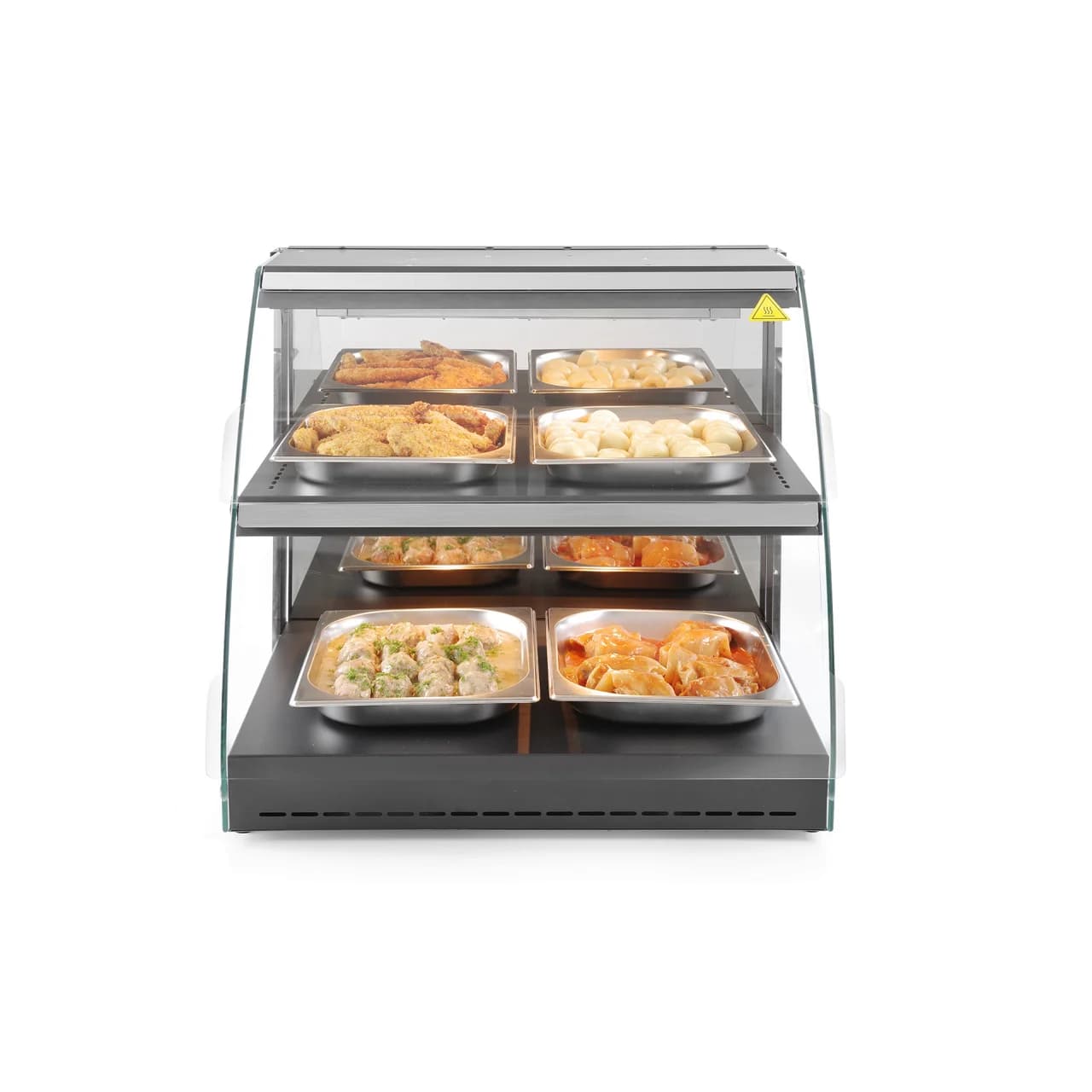 Vitrina calda de prezentare tip GN 1/2 interval temp. 30/90?C 560 W, ARKTIC by Hendi, 650x467x(H)630 mm