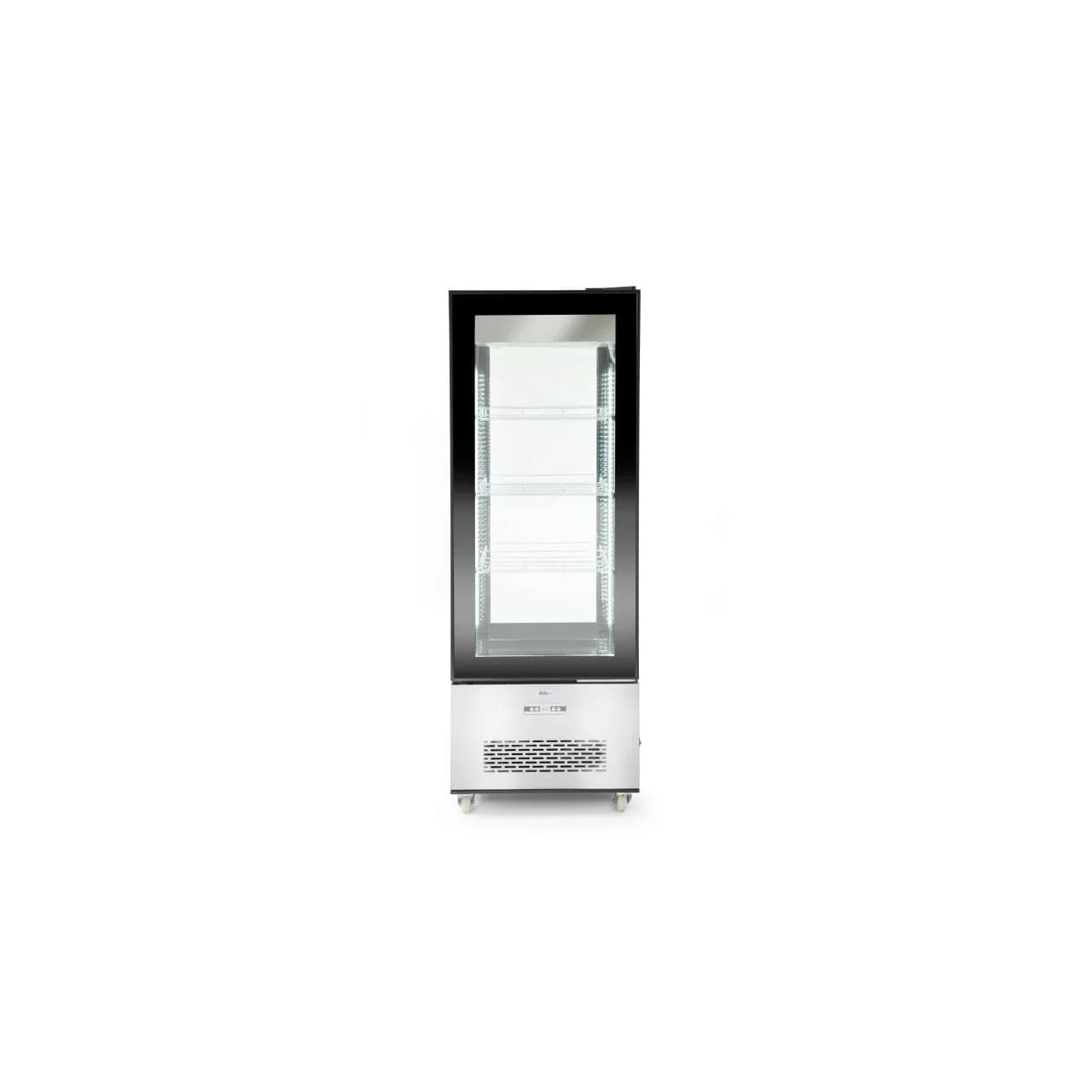 Vitrina frigorifica de prezentare interval temp. 2?/6?C, 500 W, corp inox, ARKTIC by Hendi, 850x650x(H)1908 mm, Clasa energetica C