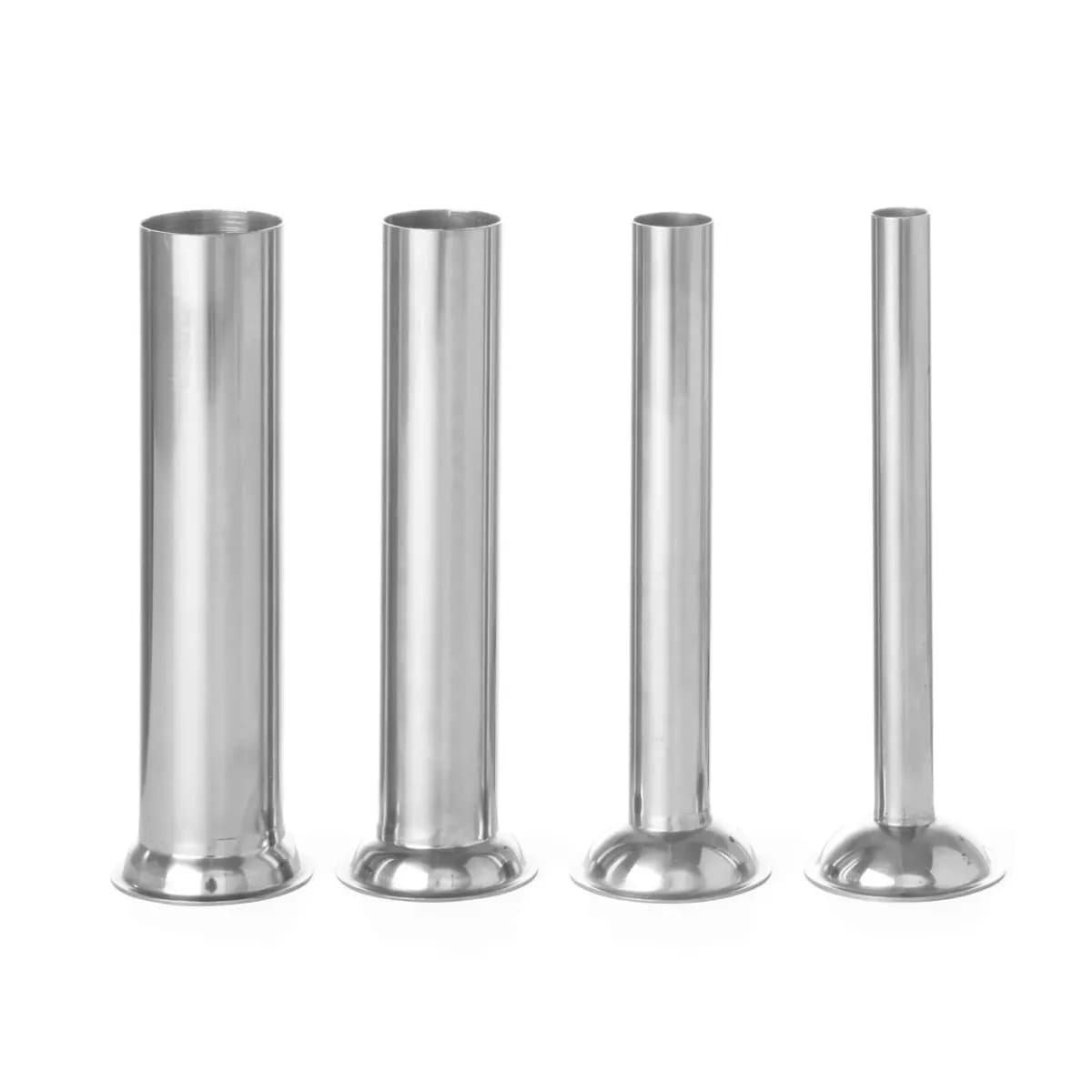 Aparat umplut carnati inox, profesional, manual, capacitate 3 litri, Hendi Profi Line, 3 palnii incluse