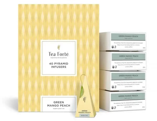 Ceai Green Mango Peach Eco Tea Forte 40 piramide
