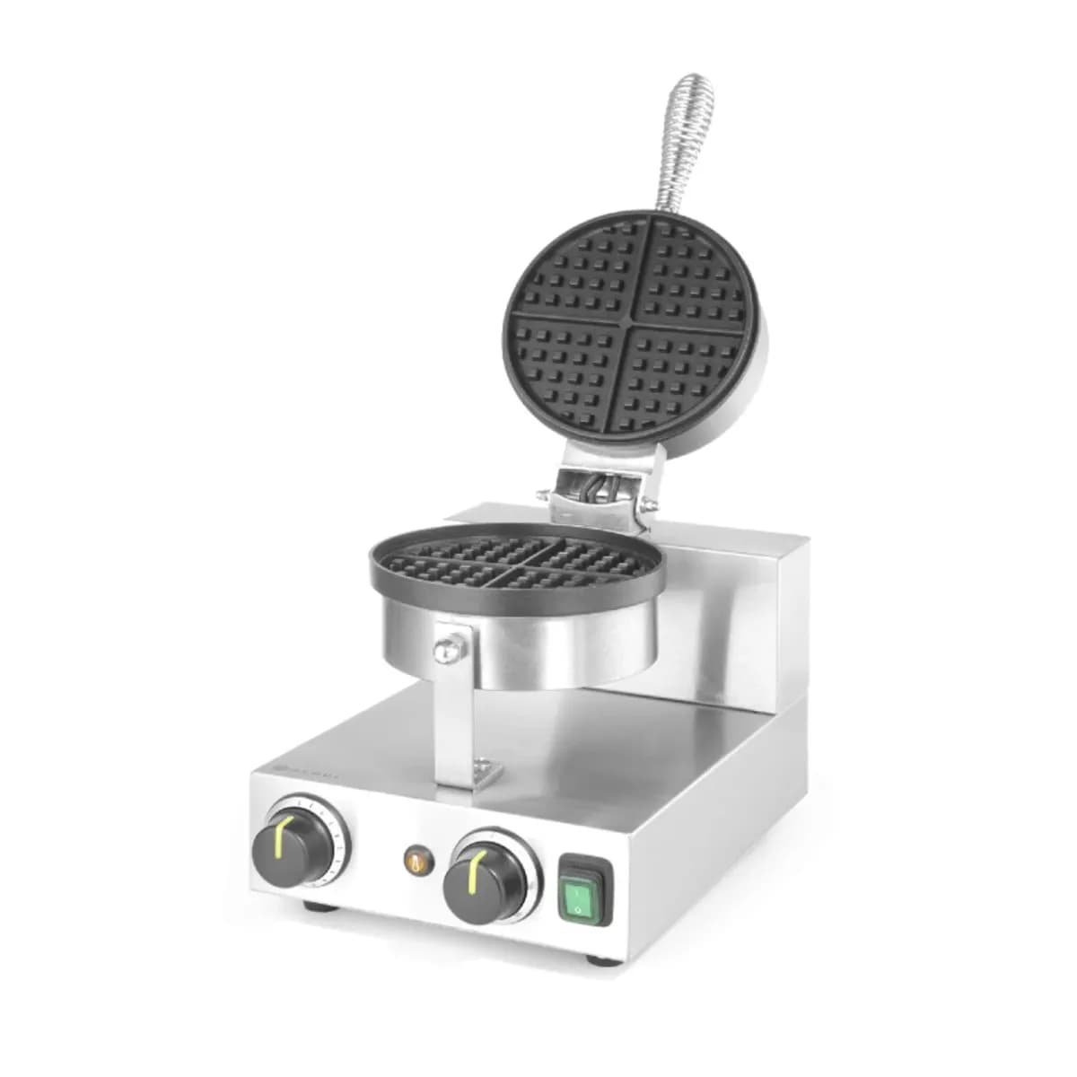Aparat vafe/waffles rotunde Hendi, diametru 19cm, 1000w, timer, termostat reglabil, 2500x3800x(h)5900mm