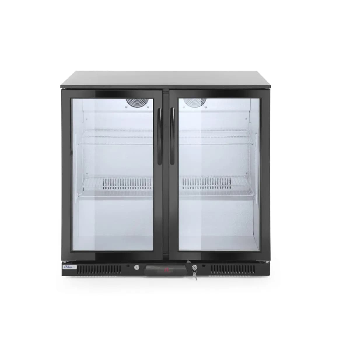 Vitrina frigorifica pentru bar, 198L, 2 usi batante, iluminat LED, 900x500x(H)900mm