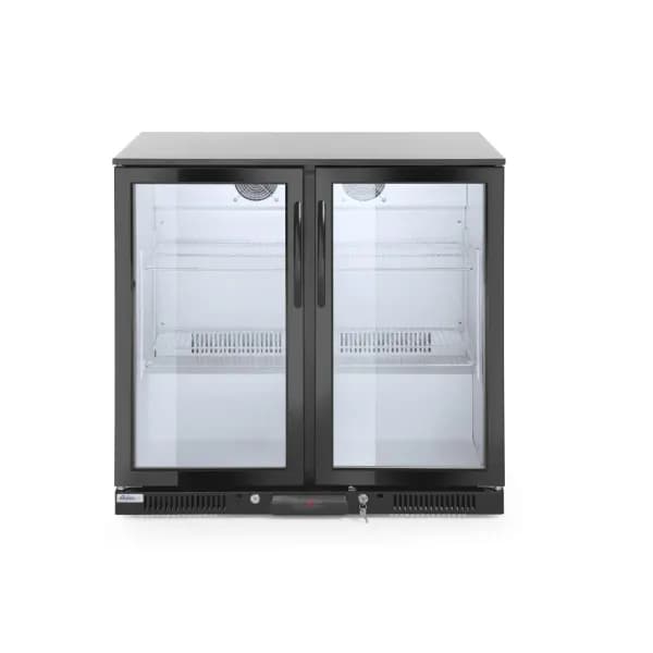 Vitrina frigorifica pentru bar, 198L, 2 usi batante, iluminat LED, 900x500x(H)900mm