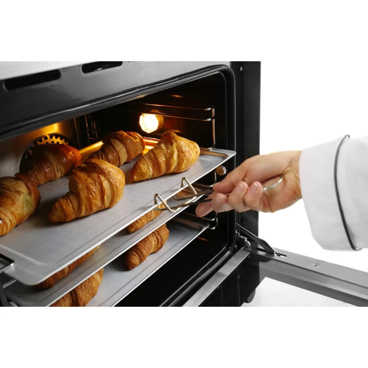 Cuptor convectie Hendi H90, 4 tavi 438x315 mm incluse, 2 elemente incalzire, 2 ventilatoare, termostat reglabil 50-300 gr C, timer 0-120 min, 2670 W,595x624x(H)572mm