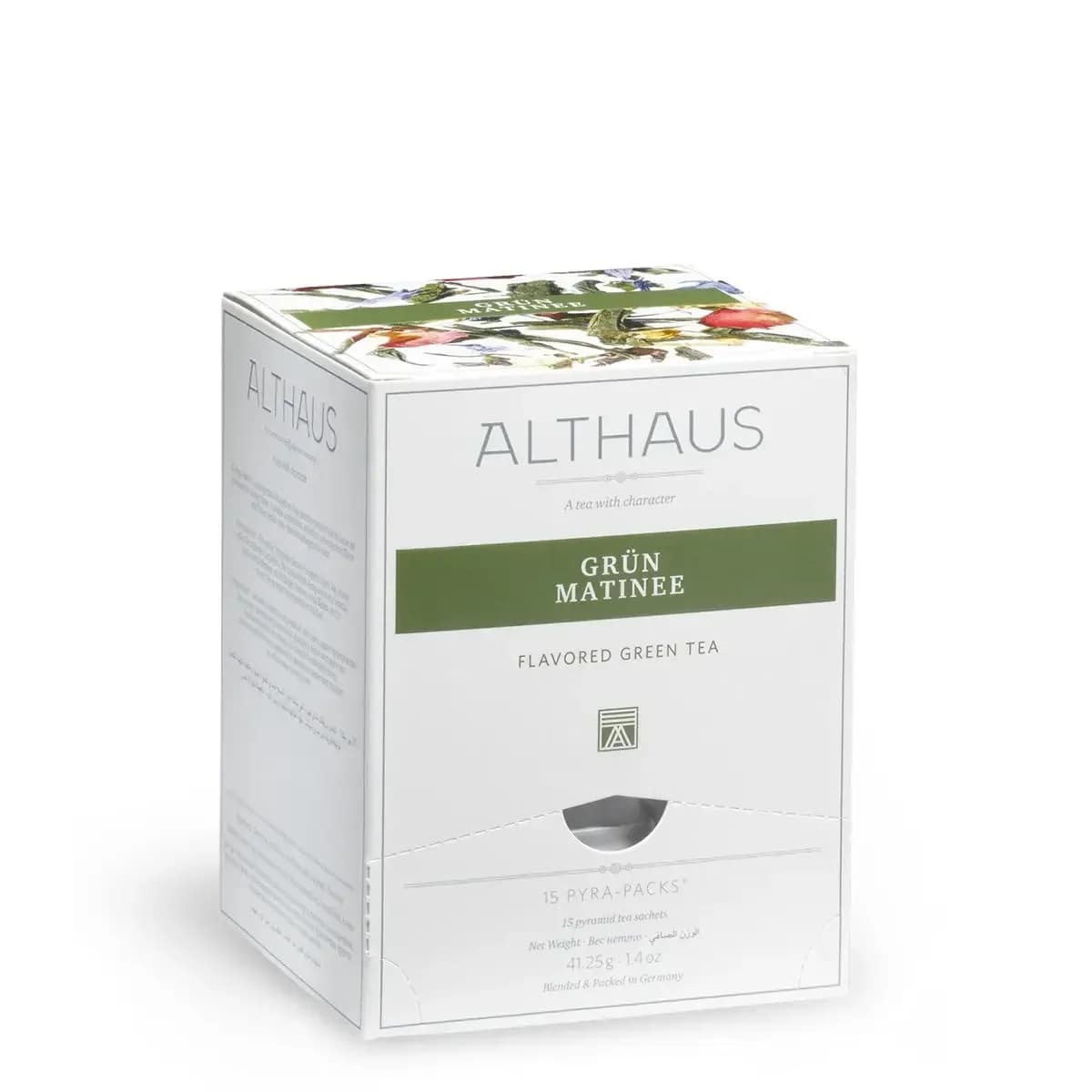Ceai Verde Althaus Pyra Pack Green Matinee 15 piramide