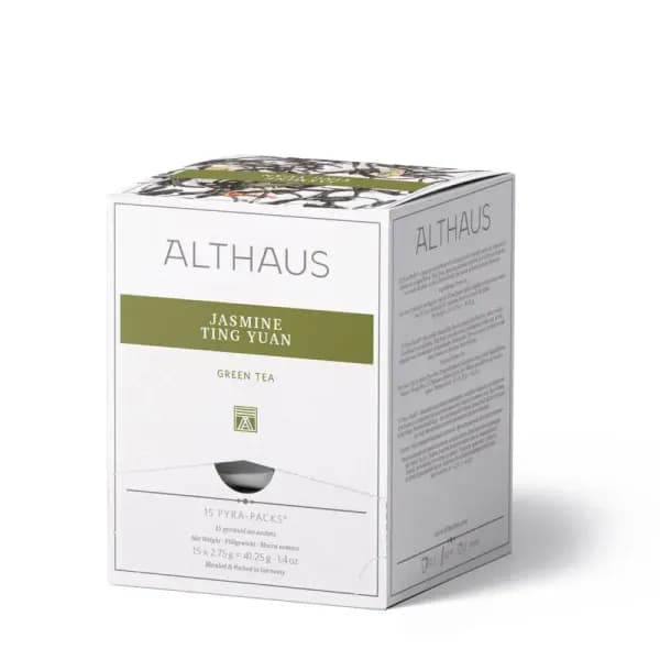 Ceai Verde Althaus Pyra Pack Jasmine Ting Yuan (15 piramide x 2.75 gr)