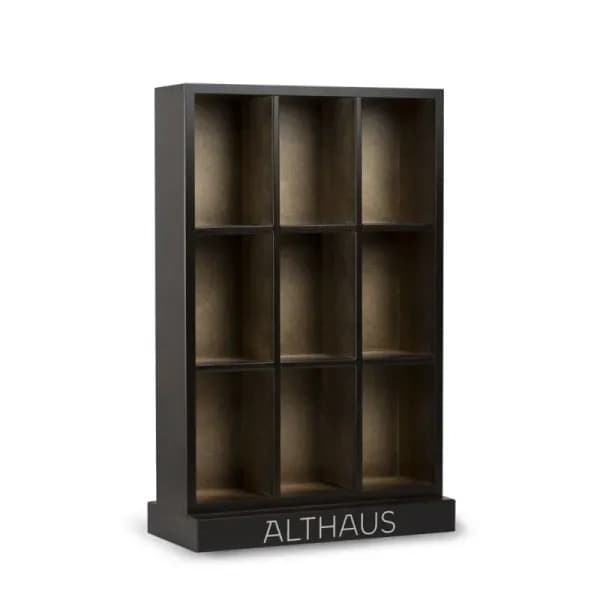 Display de Lemn Venghe pentru Ceai Althaus Deli Pack 9 spatii
