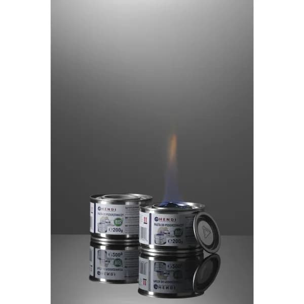 Combustibil pentru chafing dish, conserva de 200 gr.set de 48 buc. fabricat din alcool etilic bio