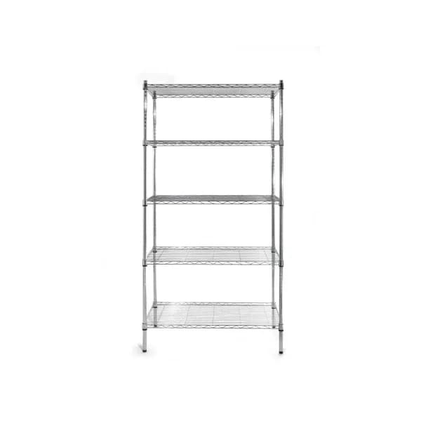 Raft depozitare cu 5 polite, 910x455x(H)1830