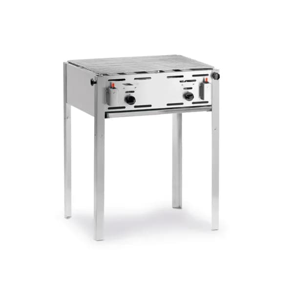 Grill Roast-Master Maxi Hendi pe Gaz – Grătar Cromat + Difuzor Flacără, 11,6 kW, Inox 18/0