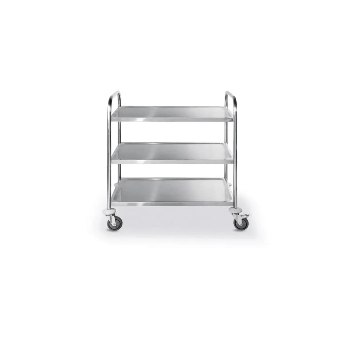 Cărucior Servire Hendi 3 Rafturi Inox-50kg/raft, 905x585x(H)945mm