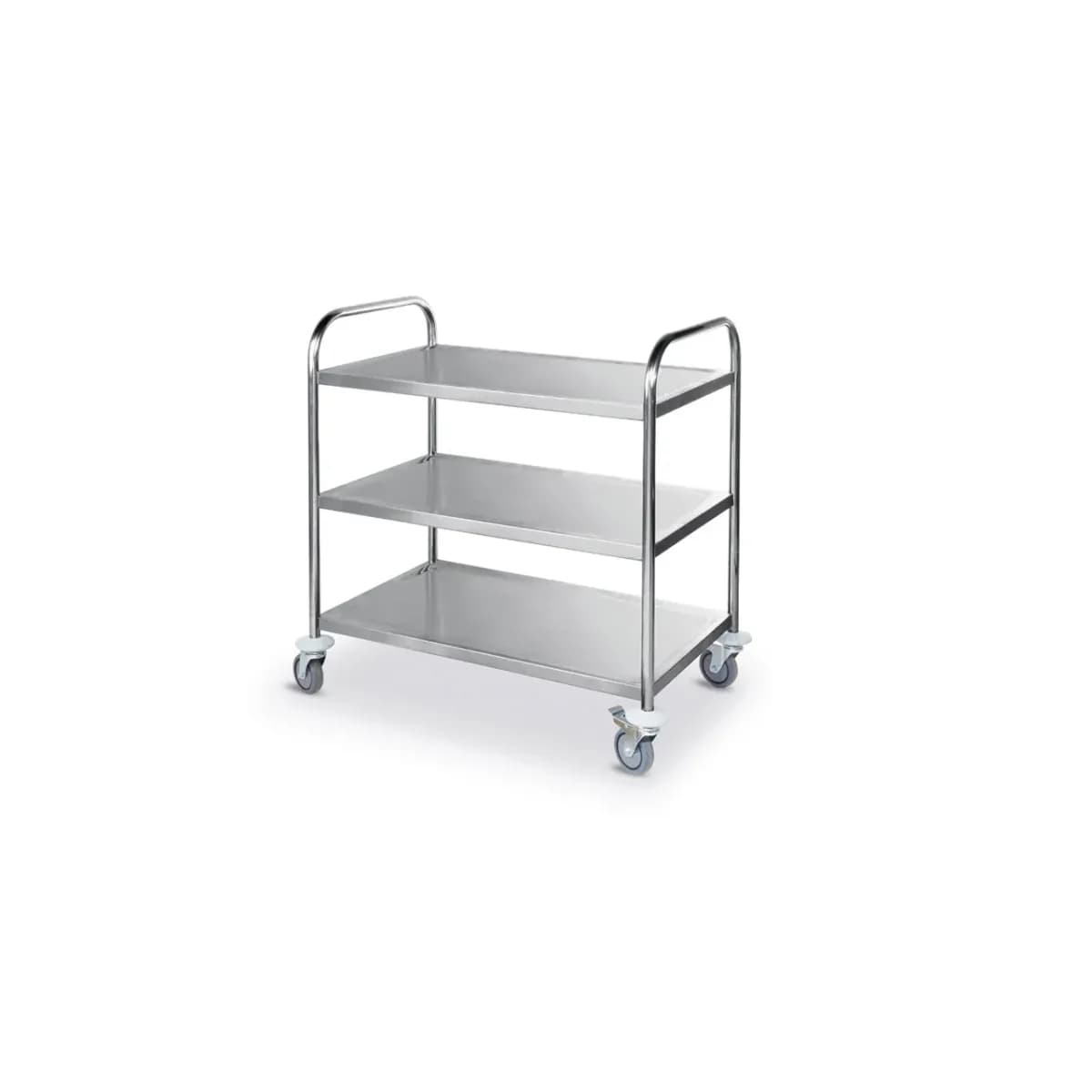Cărucior Servire Hendi 3 Rafturi Inox-50kg/raft, 905x585x(H)945mm