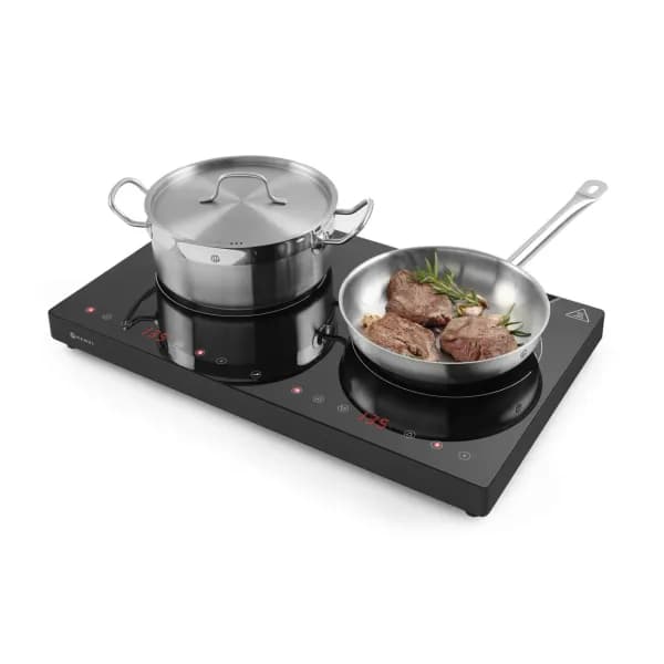 Plită Dublă cu Inducție Hendi Black Line — 3500W, 2 Zone