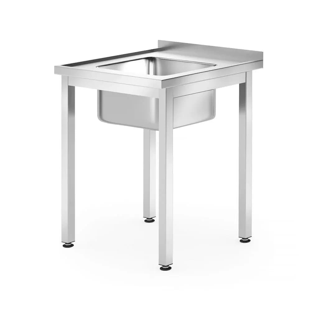 Spalator Inox 1 Cuva Sudat Montare pe Perete Hendi Kitchen Line 600x700x850mm