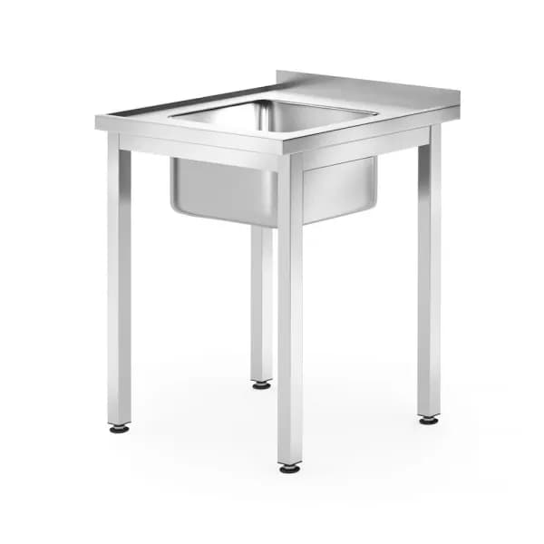 Spalator Inox 1 Cuva Sudat Montare pe Perete Hendi Kitchen Line 600x700x850mm