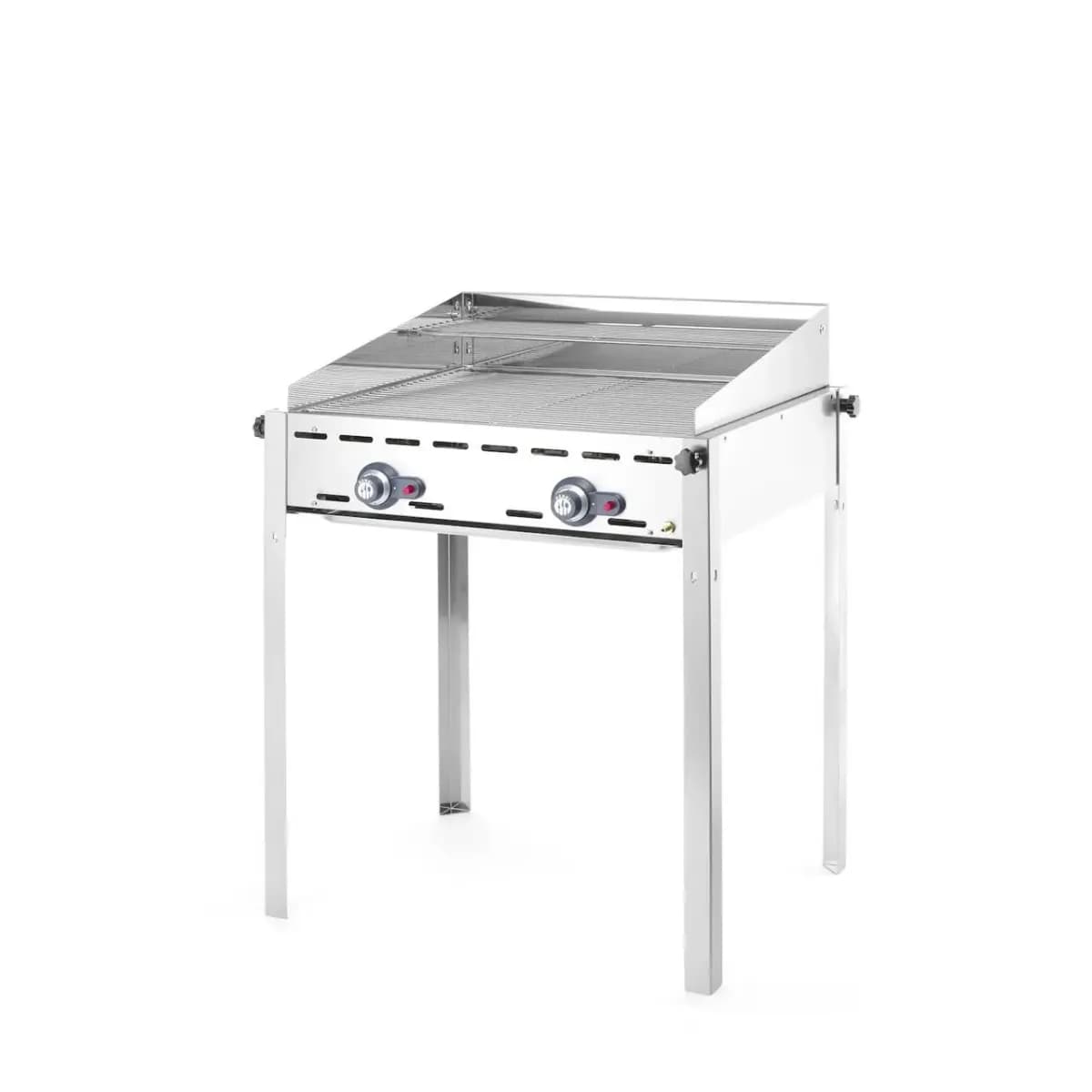 Grill Green Fire Hendi Inox-2 Arzătoare, 2x Grătar GN 1/1, 11,3 kW, 740x612x(H)825 mm, Exterior