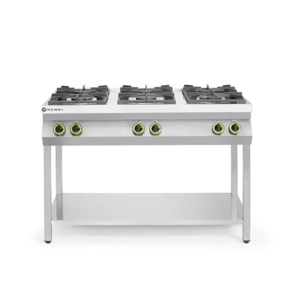 Aragaz Profesional Gaz Hendi Kitchen Line 6 Arzatoare Inox 28,5kW 1200x700x900mm