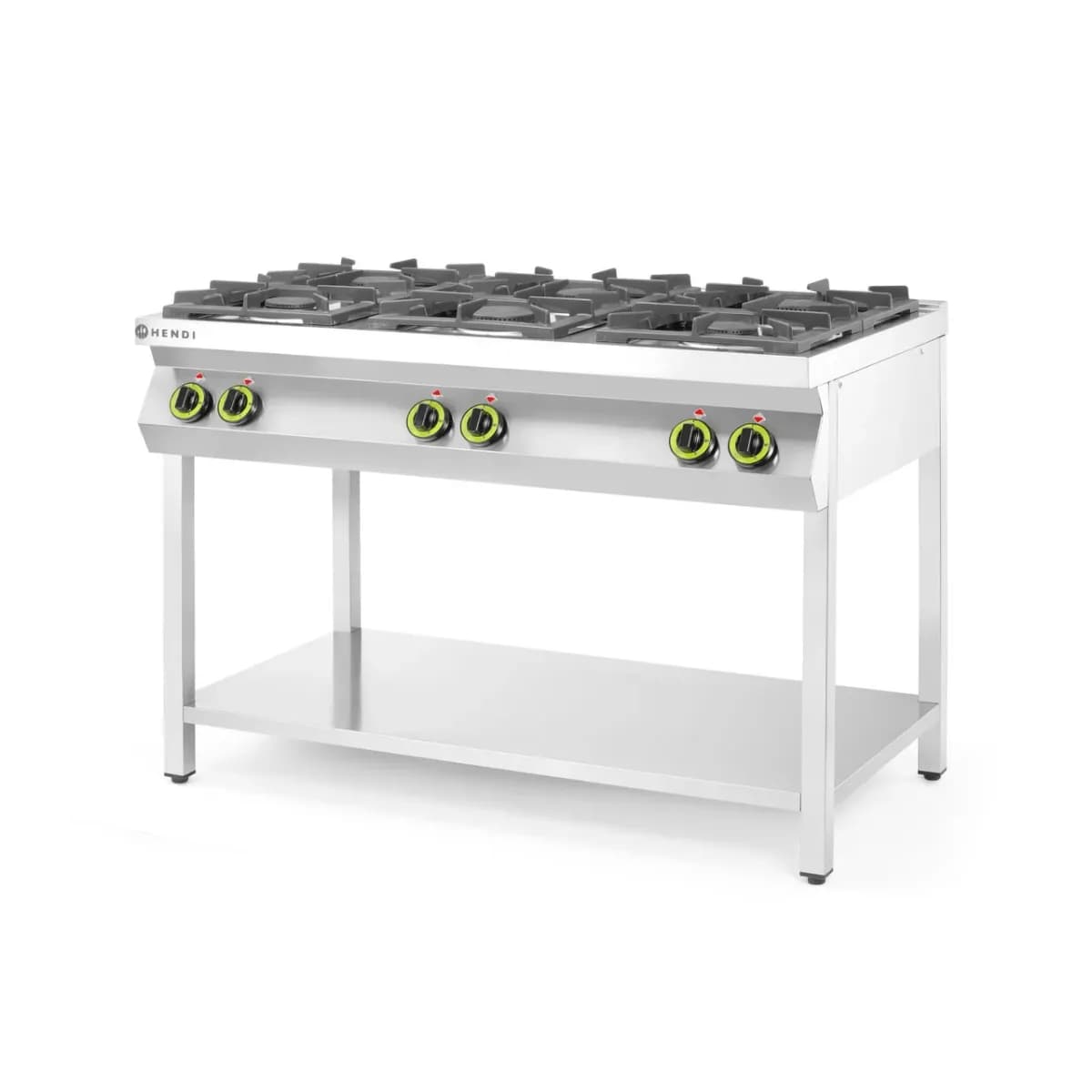 Aragaz Profesional Gaz Hendi Kitchen Line 6 Arzatoare Inox 28,5kW 1200x700x900mm