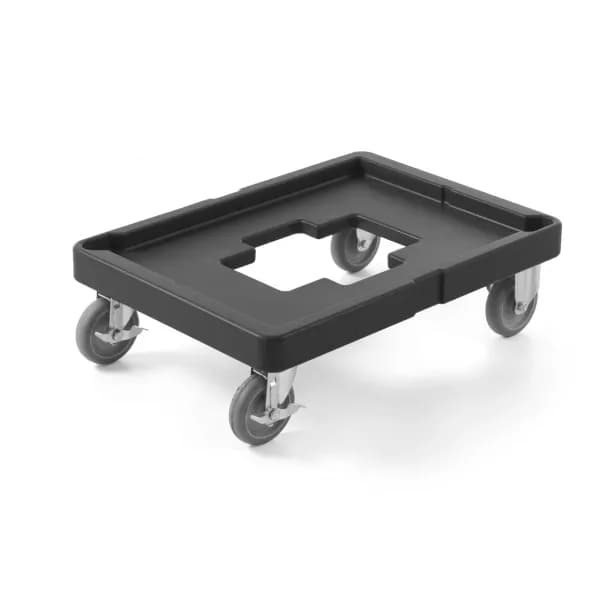 Cărucior Platformă Hendi pentru Transport Cutii — Polietilenă, 710x530x(H)230mm