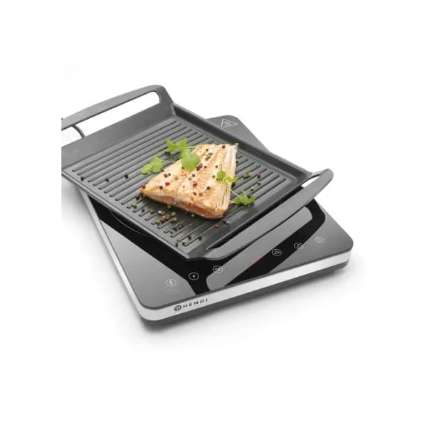 Plită cu Inducție Profesională Hendi 2000W-Corp Inox, Ultra-Plată