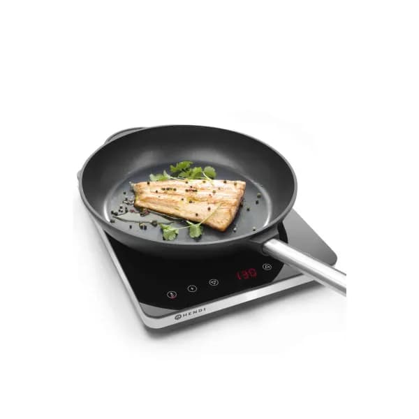 Plită cu Inducție Profesională Hendi 2000W-Corp Inox, Ultra-Plată