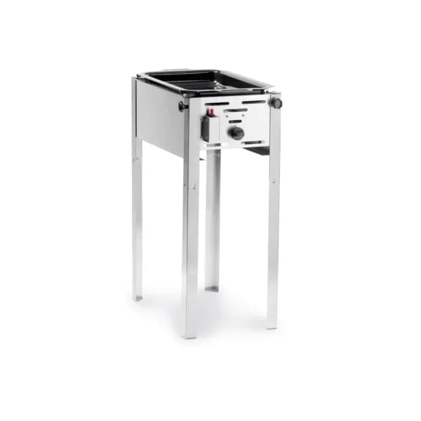 Grill-Master Mini Hendi pe Gaz-Grătar + Tavă Emailată 29x48cm, 5,8 kW, 340x540x(H)840 mm