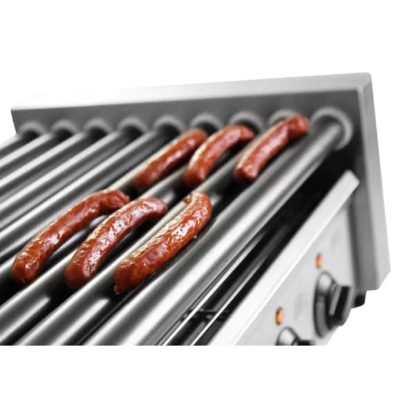 Grill Rolă Cârnați Hendi-7 Role Anti-aderente, Lățime 42 cm, 740W, până la 150°C