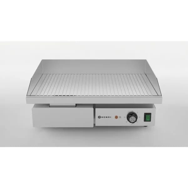 Grill Electric Striat Hendi Budget Line-Placă Oțel Călit, 3kW, 550x430x(H)240 mm
