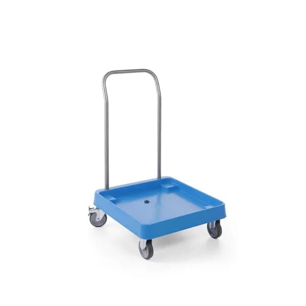 Cărucior Debarasare Rafturi Veselă Hendi — Inox + Polipropilenă, Mâner Inox, 575x545x(H)920mm