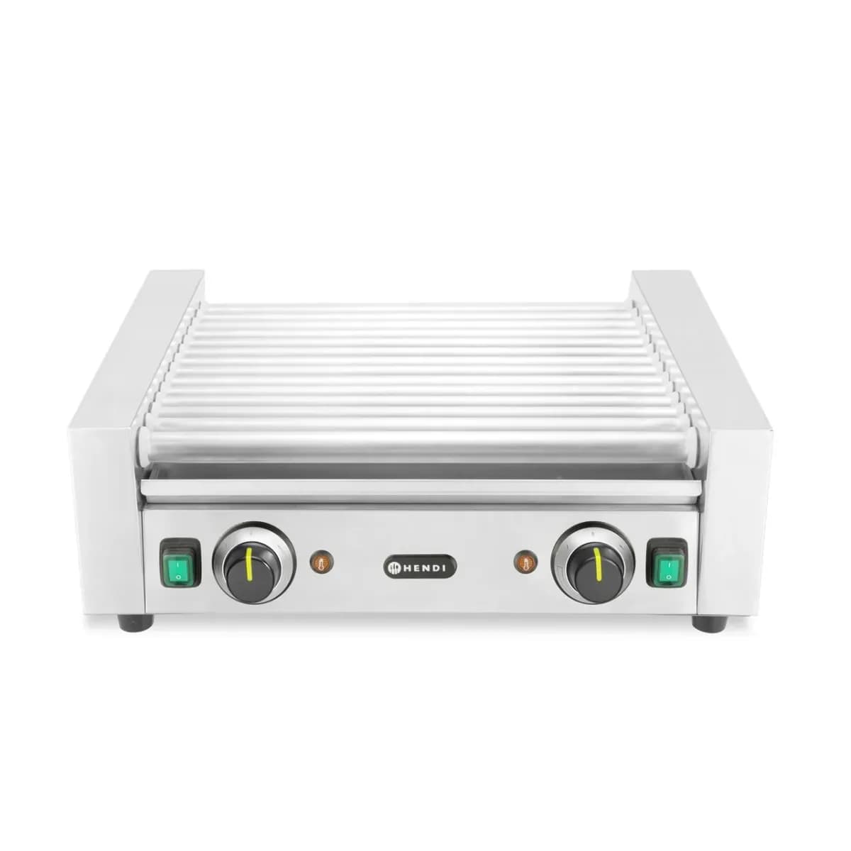 Grill Rolă Cârnați Hendi-14 Role, 2 Zone de Încălzire, 1230W, 566x640x(H)192 mm