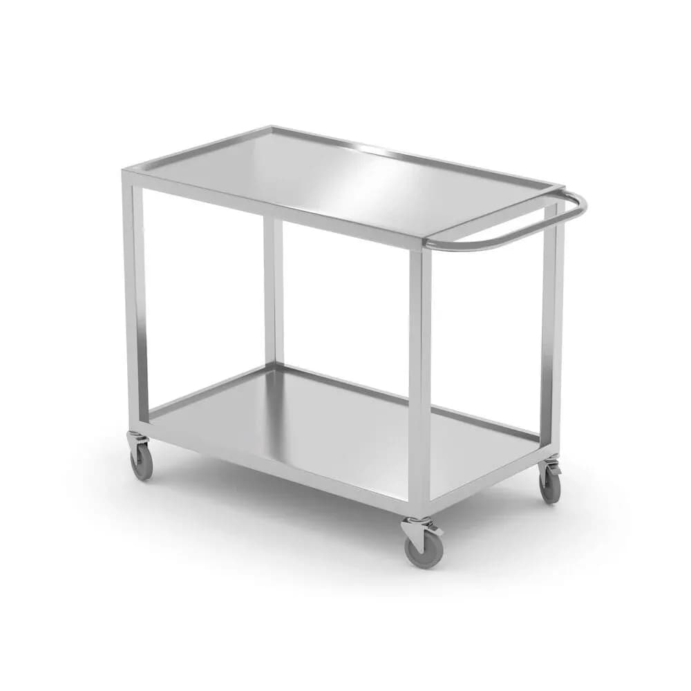 Carucior Servire Sudat Hendi Profi Line Inox AISI 430 2 Rafturi 800x500x850mm