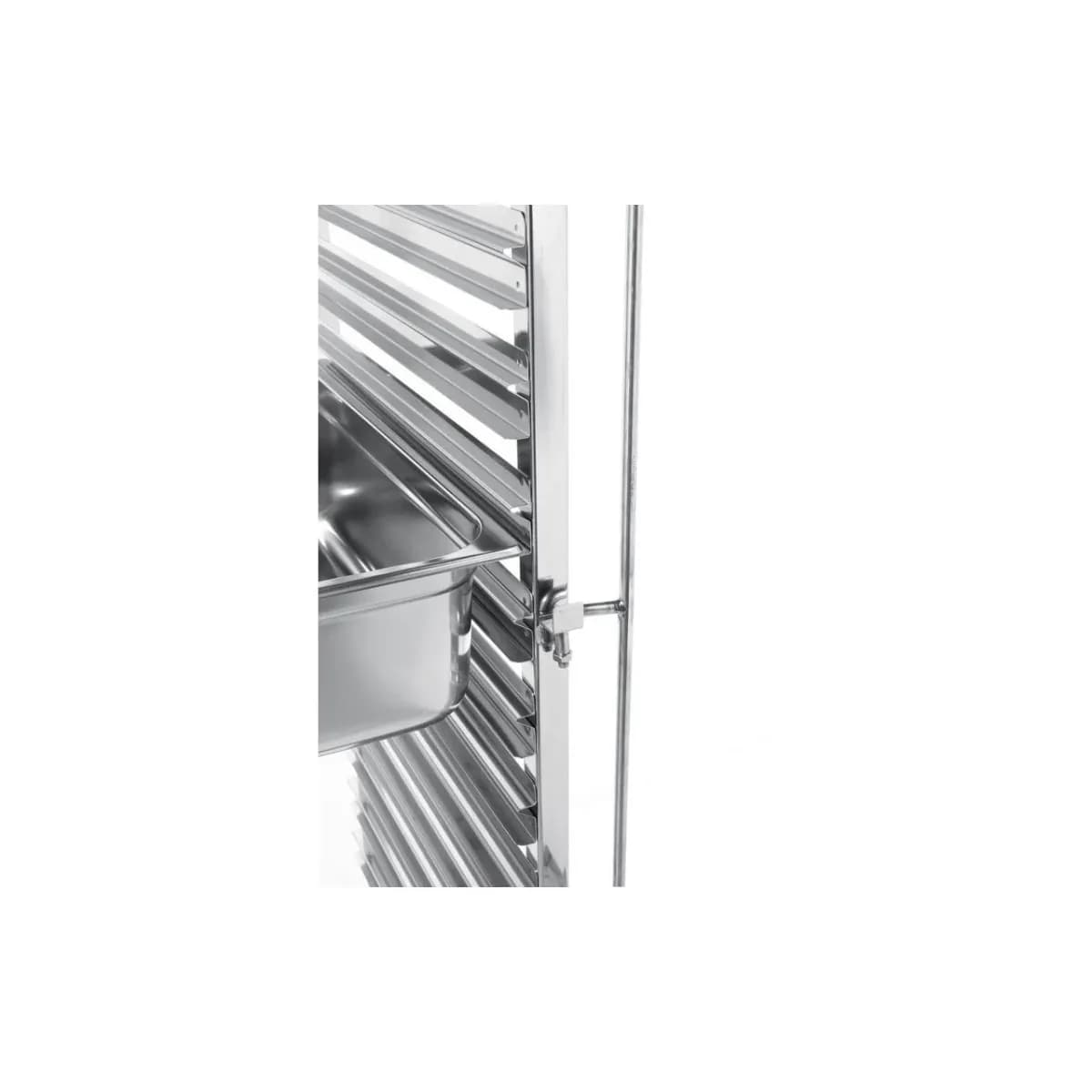 Cărucior Debarasare Dublu Hendi — 2x15 Tăvi GN 1/1, Inox, Îmbinabil, 798x610x(H)1710mm