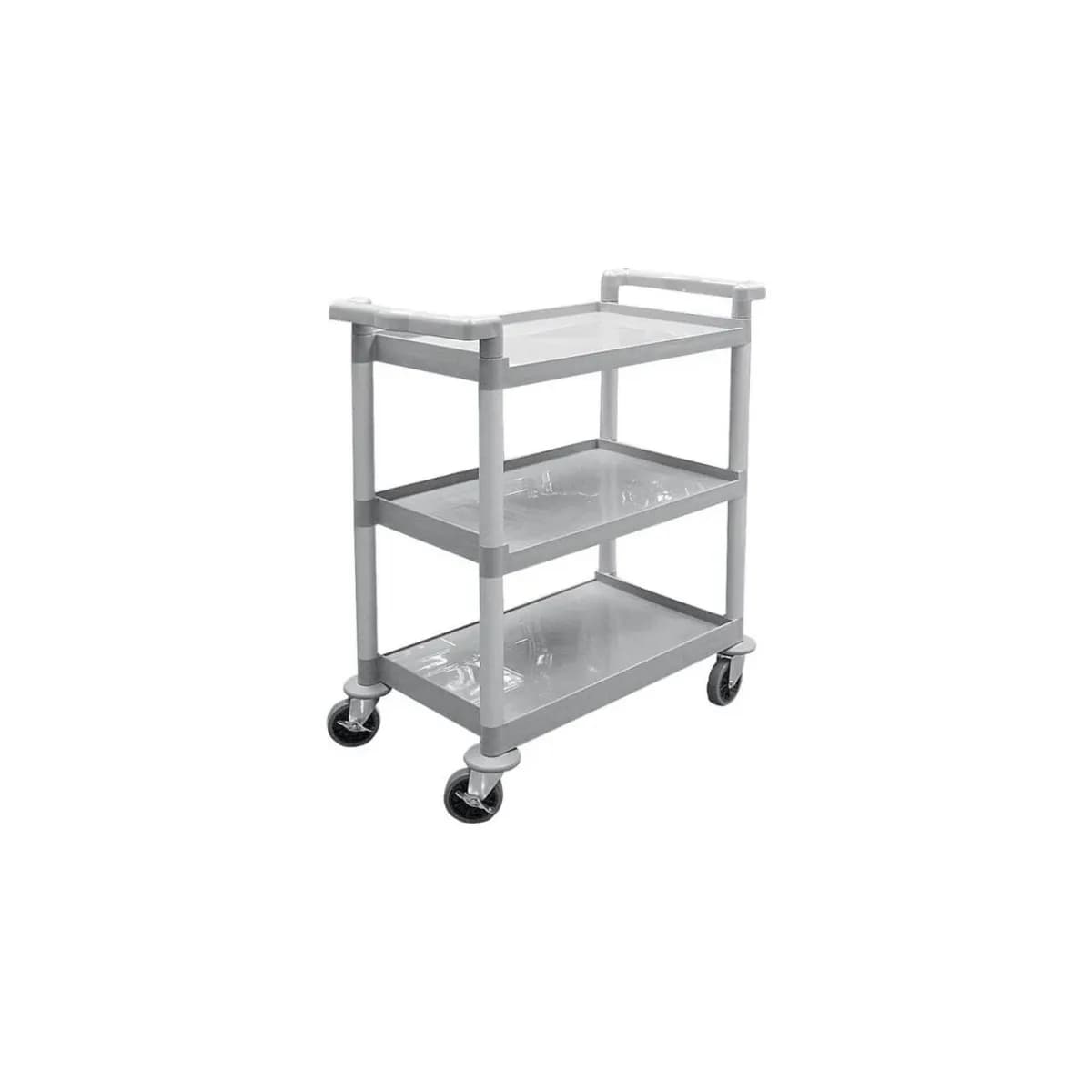 Cărucior Bucătărie Hendi — 3 Niveluri Polipropilenă, 50kg/nivel, 615x400mm per Poliță, 800x410x(H)950mm