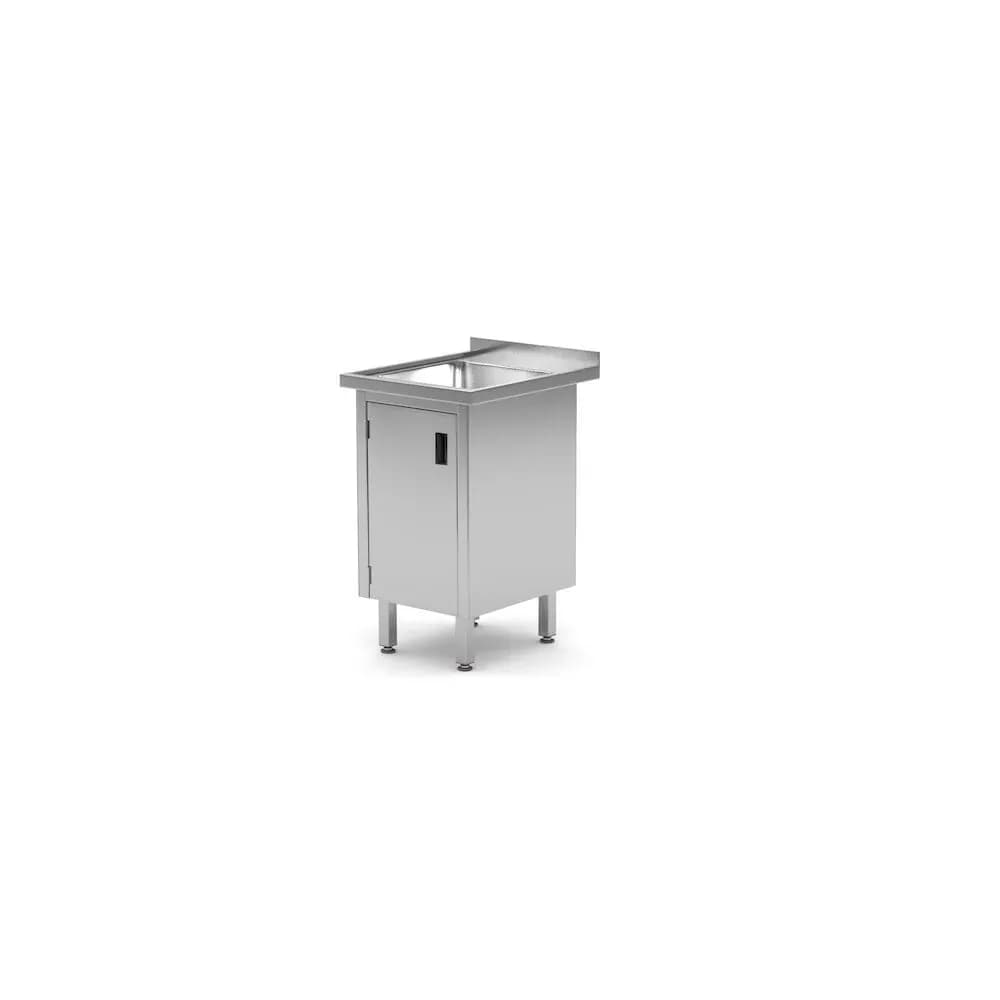Spalator Inox cu Cuva si Dulap Inchis Hendi Profi Line 500x600x850mm